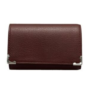 Cartier Key Case - Bordeaux X Silver 6 Hooks Leather